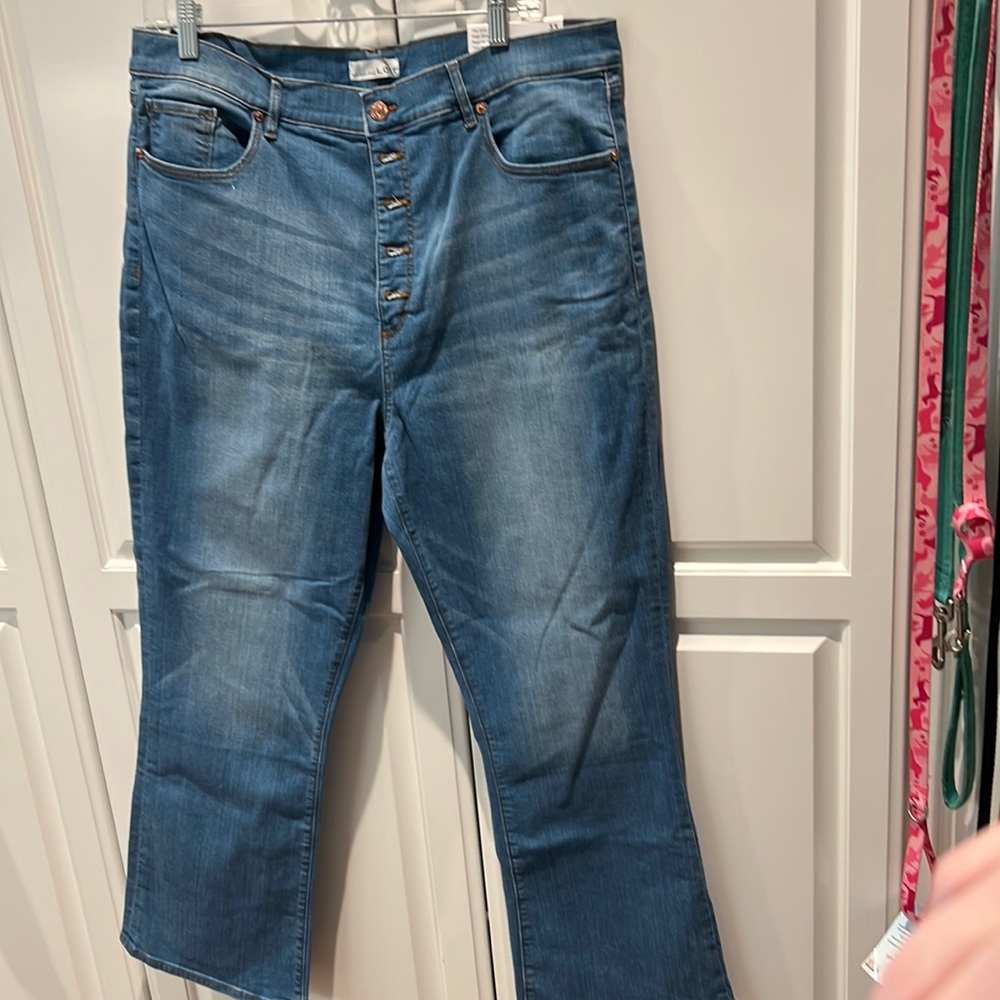 Ann Taylor Loft. Cropped denim jeans.